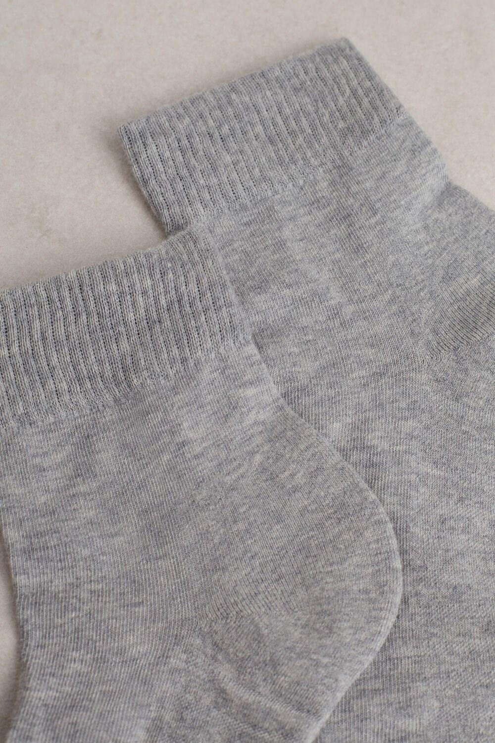 Grey - 2000 - Gray Sweatshirt Intimissimi Terrycloth Short Socks | NQIR-43987