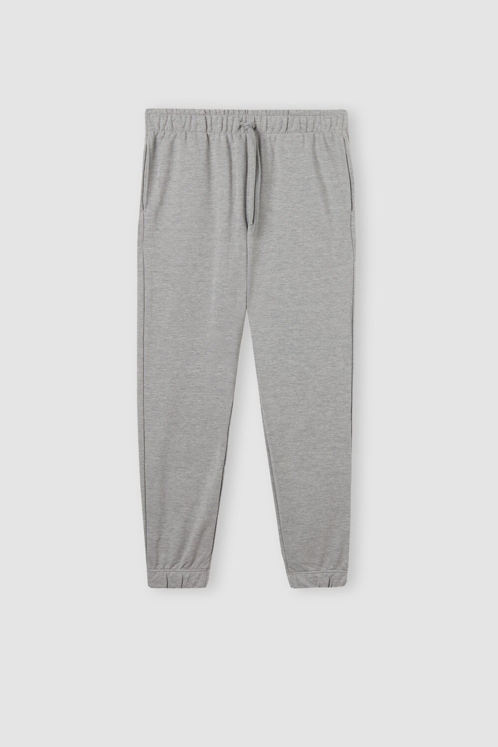 Grey - 977i - Gr. Melange Intimissimi Full Length Lightweight Sweatpants | TKOC-76189