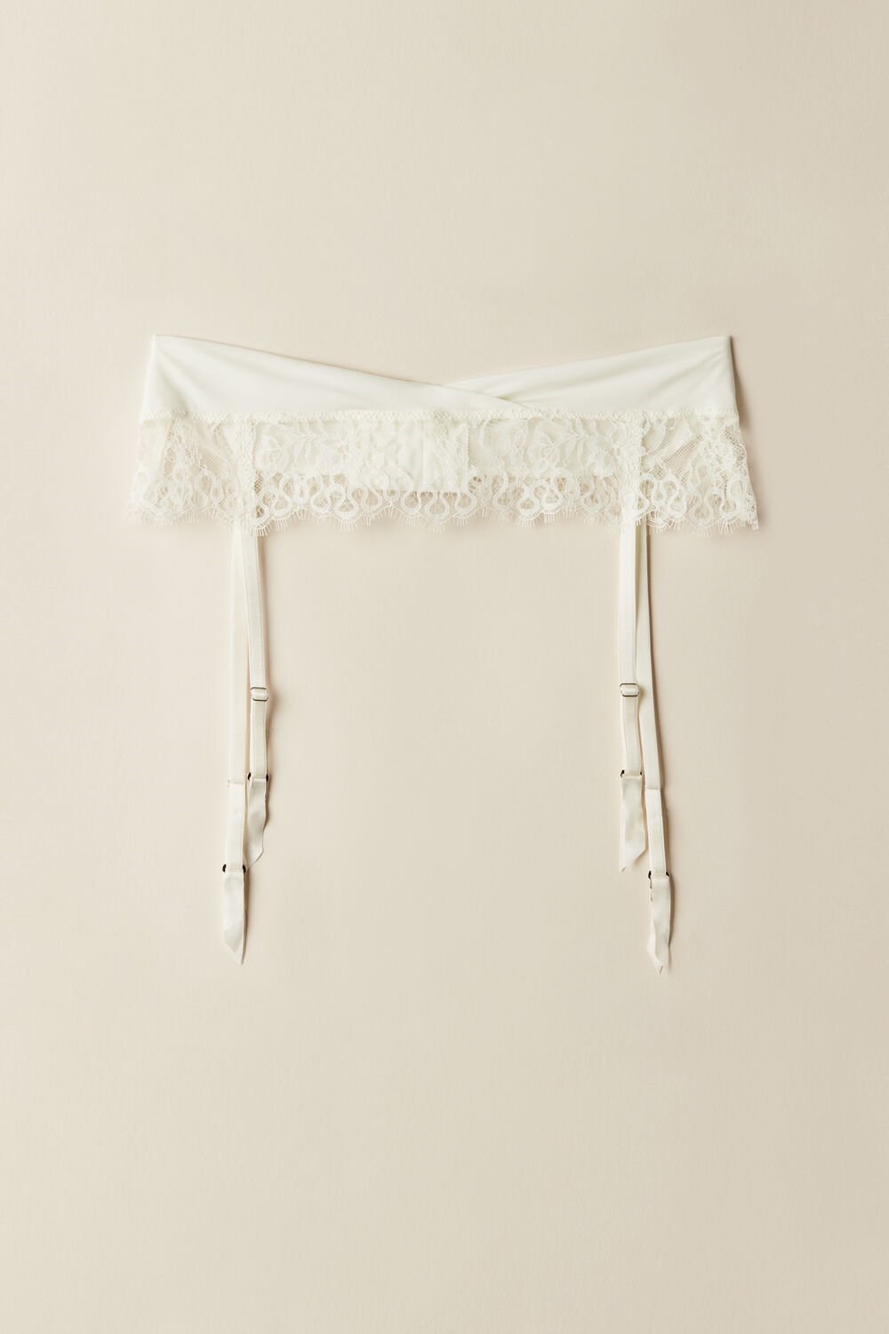 Ivory - 2127 - Talc White Intimissimi Eternal Love Garter Belt | AXFQ-70936