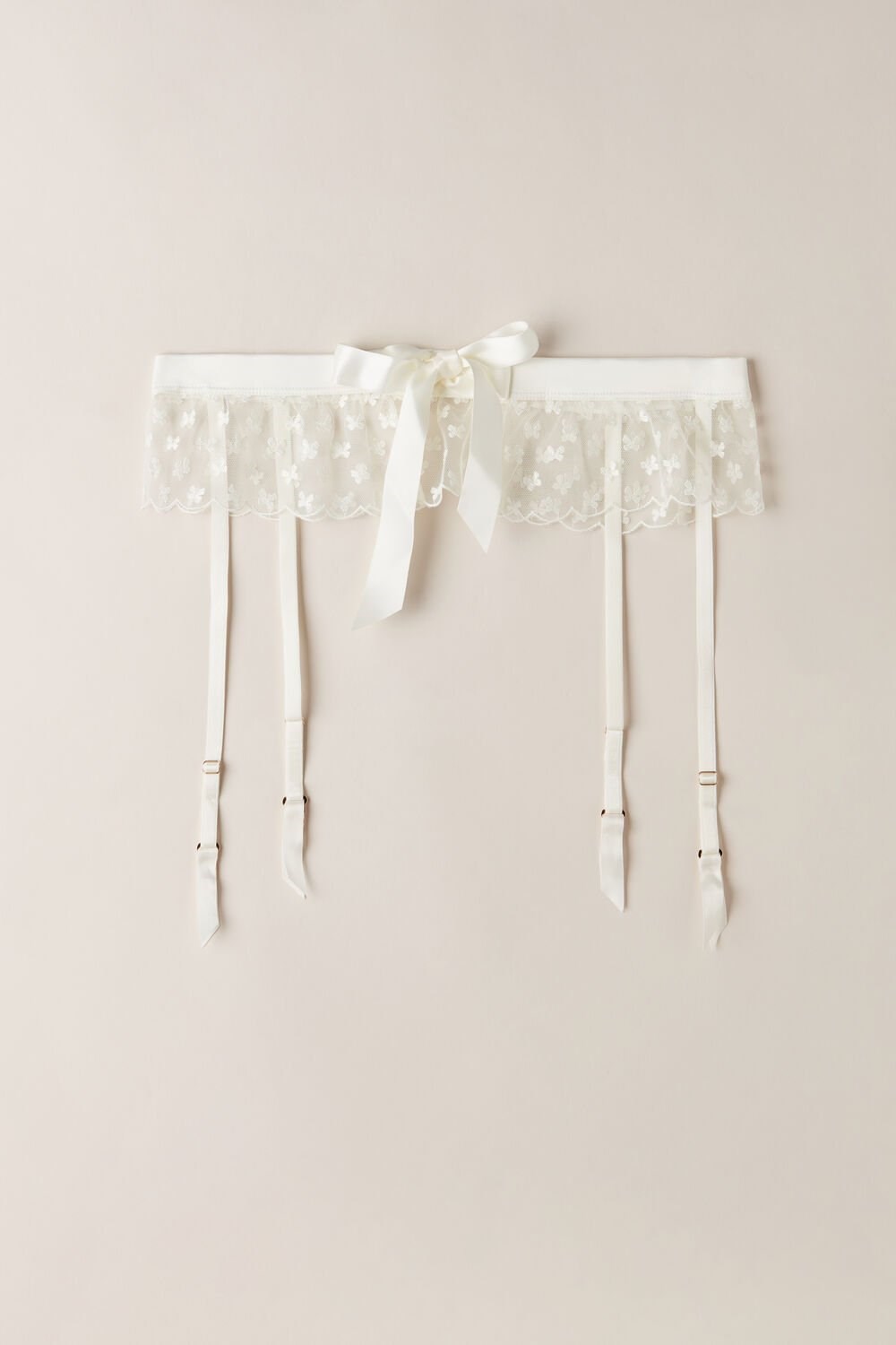 Ivory - 2127 - Talc White Intimissimi Love Cadeau Garter Belt | CFYL-73549