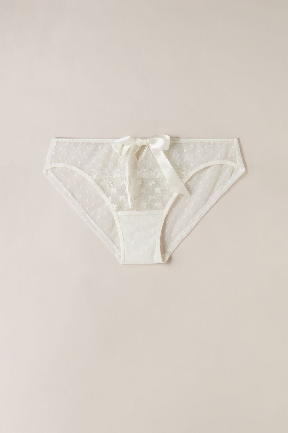 Ivory - 2127 - Talc White Intimissimi Love Cadeau Panties | MWOL-79123