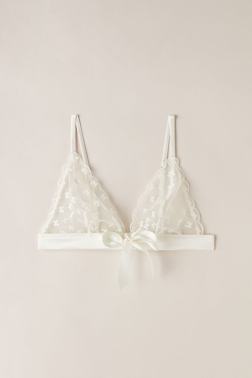 Ivory - 2127 - Talc White Intimissimi Love Cadeau Triangle Bra | NKBH-10258