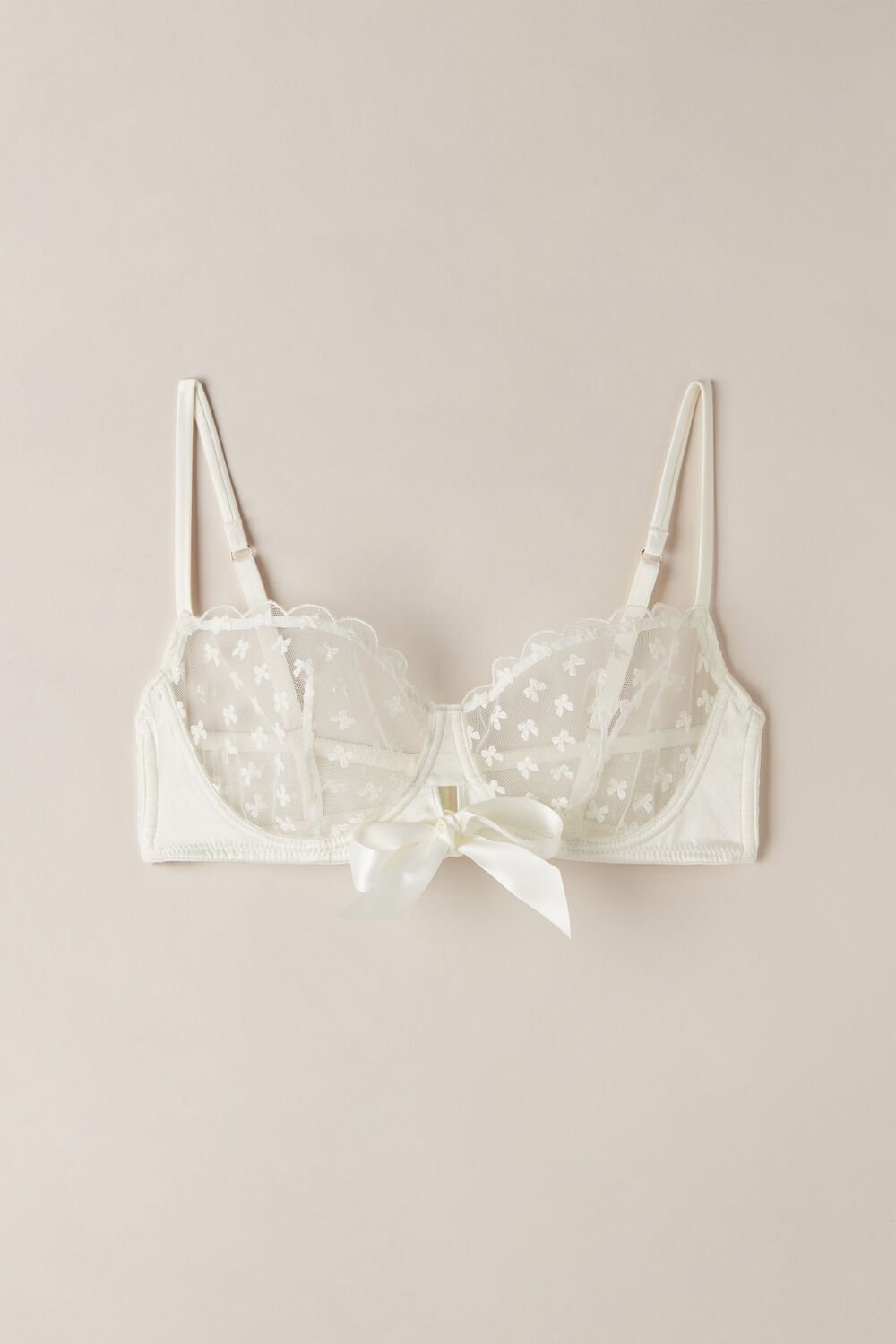 Ivory - 2127 - Talc White Intimissimi Love Cadeau Balconette Bra | XGDA-54678