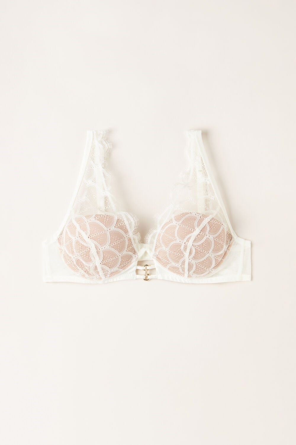 Ivory - 2127 - Talc White Intimissimi Pure Charme Elena Balconette Bra | DMEV-24796