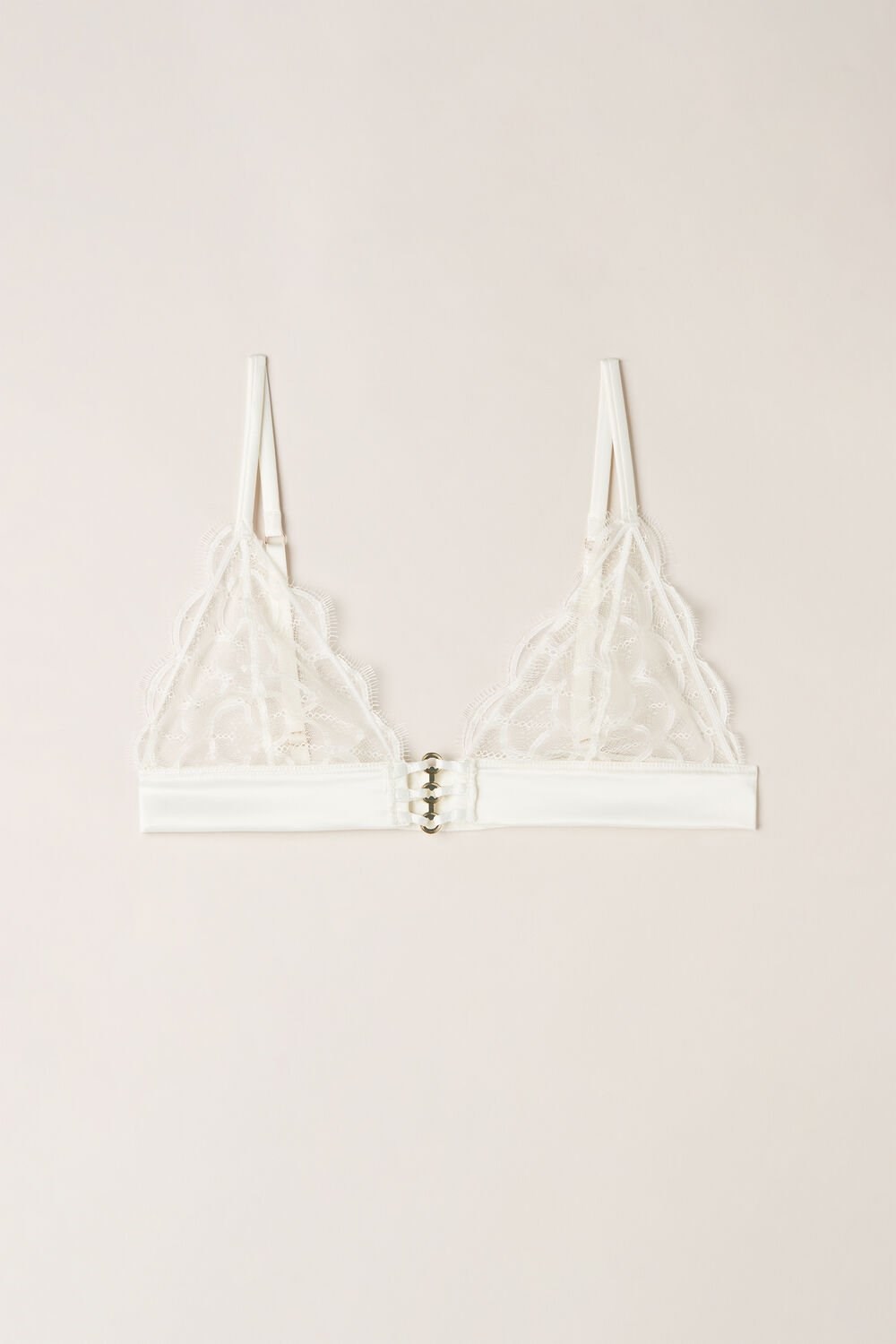 Ivory - 2127 - Talc White Intimissimi Pure Charme Triangle Bra | SUGM-90123