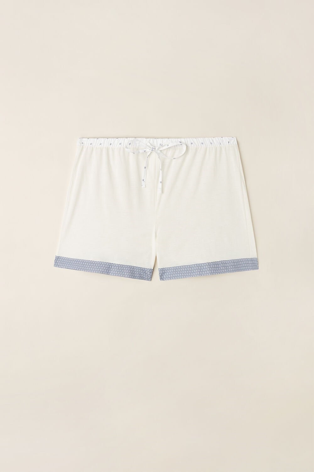 Ivory - 2127 - Talc White Intimissimi Santorini View Ultrafresh Supima® Cotton Shorts | CSVD-95423