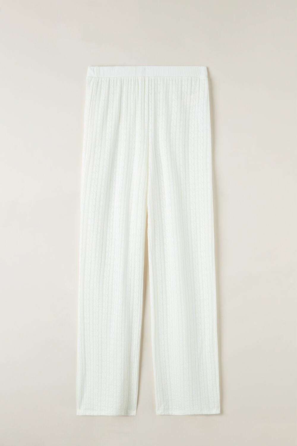 Ivory - 2127 - Talc White Intimissimi Timeless Heritage Full Length Pants | UDGK-24375