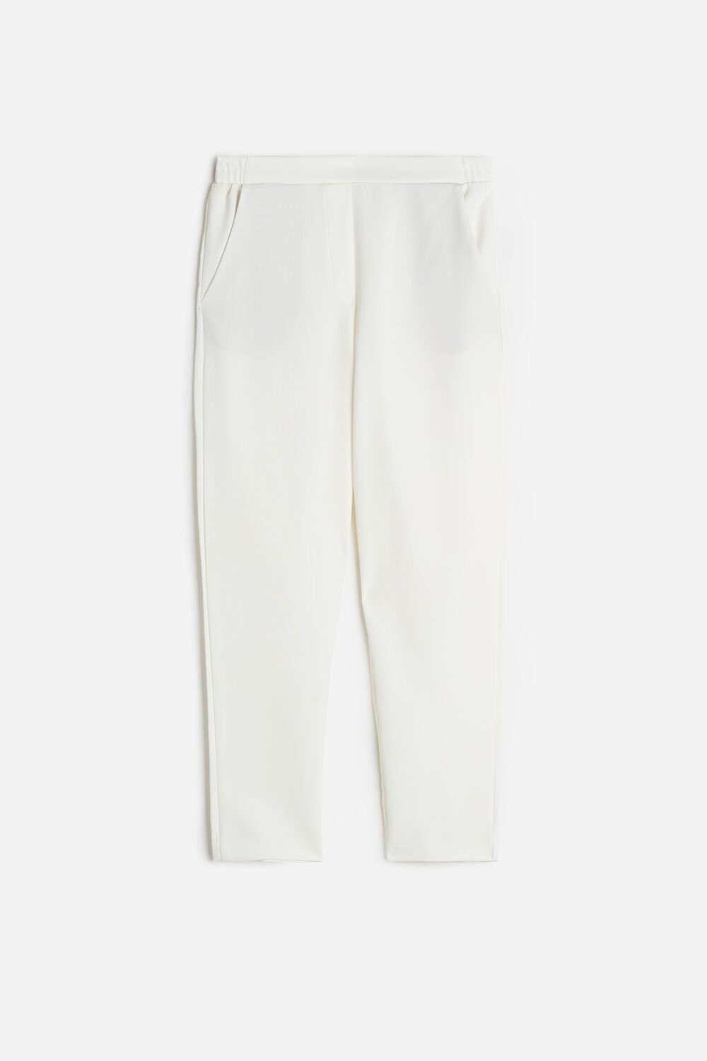 Ivory - 2127 - Talc White Intimissimi Trousers with Pockets | WKOL-24637