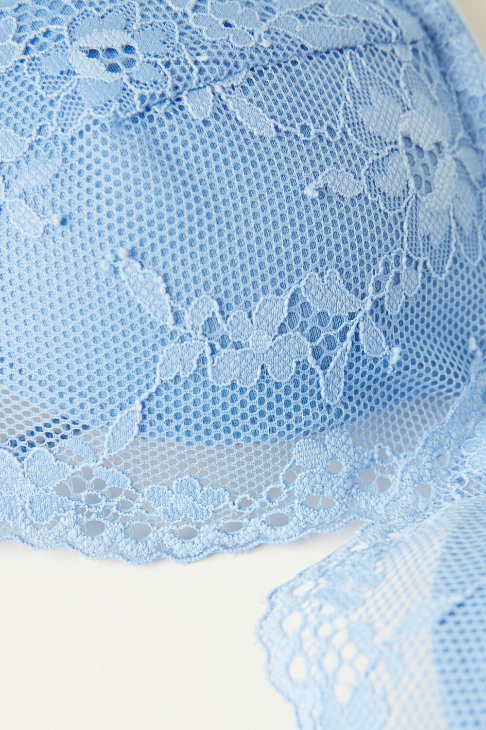 Light Blue - 211j - Light Blue Hydrangea Intimissimi Feeling Beautiful Giorgia Balconette Bra | XCDH-82603