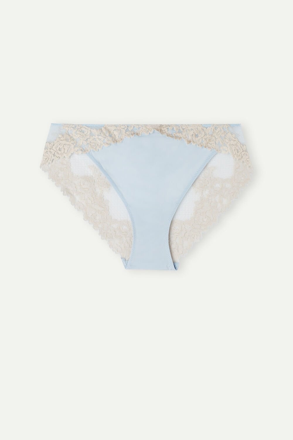 Light Blue - 217j - Airy Blue / Ivory Intimissimi Pretty Flowers Panties | GVIA-51790