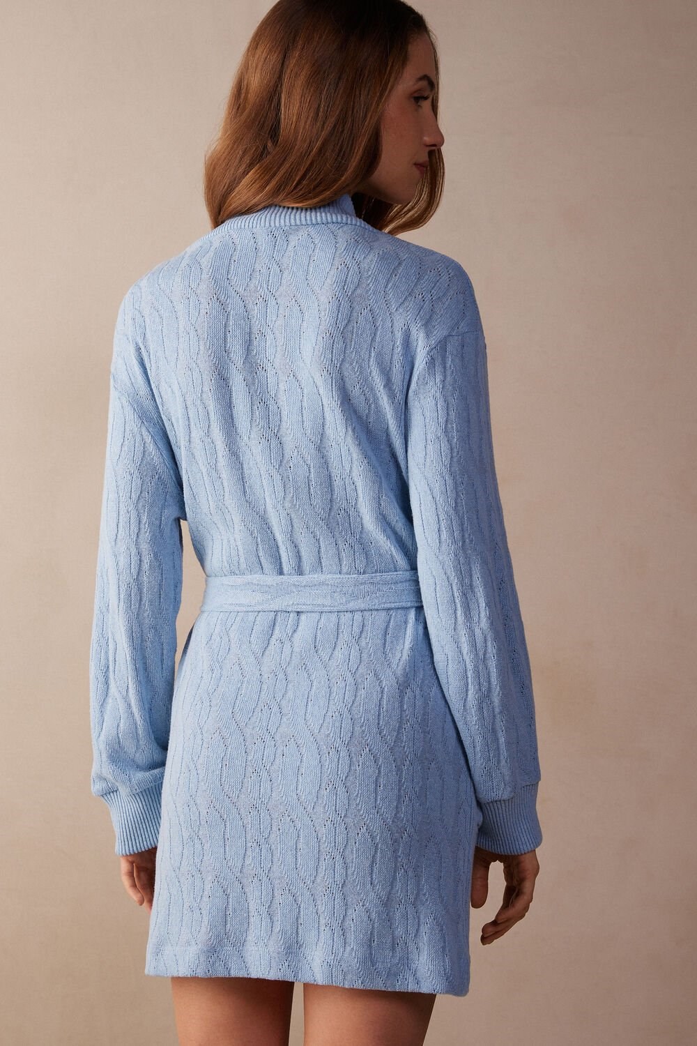 Light Blue - 7493 - Light Blue Intimissimi Lost in Fields Braided Robe | NYTB-19825