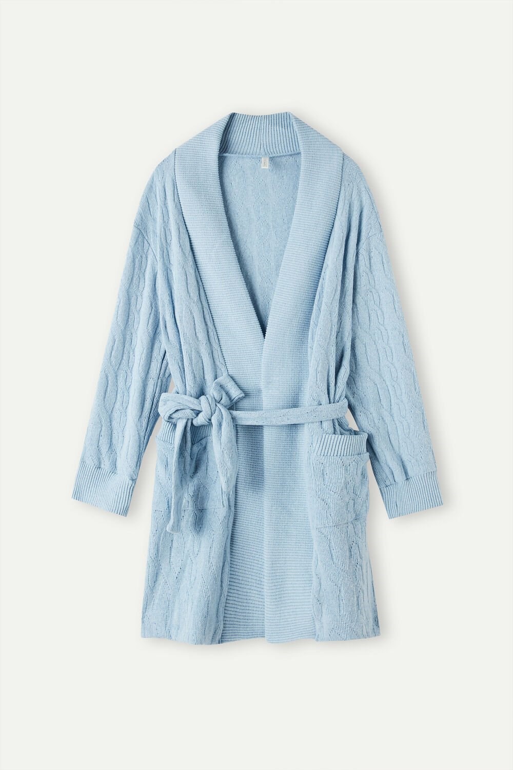 Light Blue - 7493 - Light Blue Intimissimi Lost in Fields Braided Robe | NYTB-19825