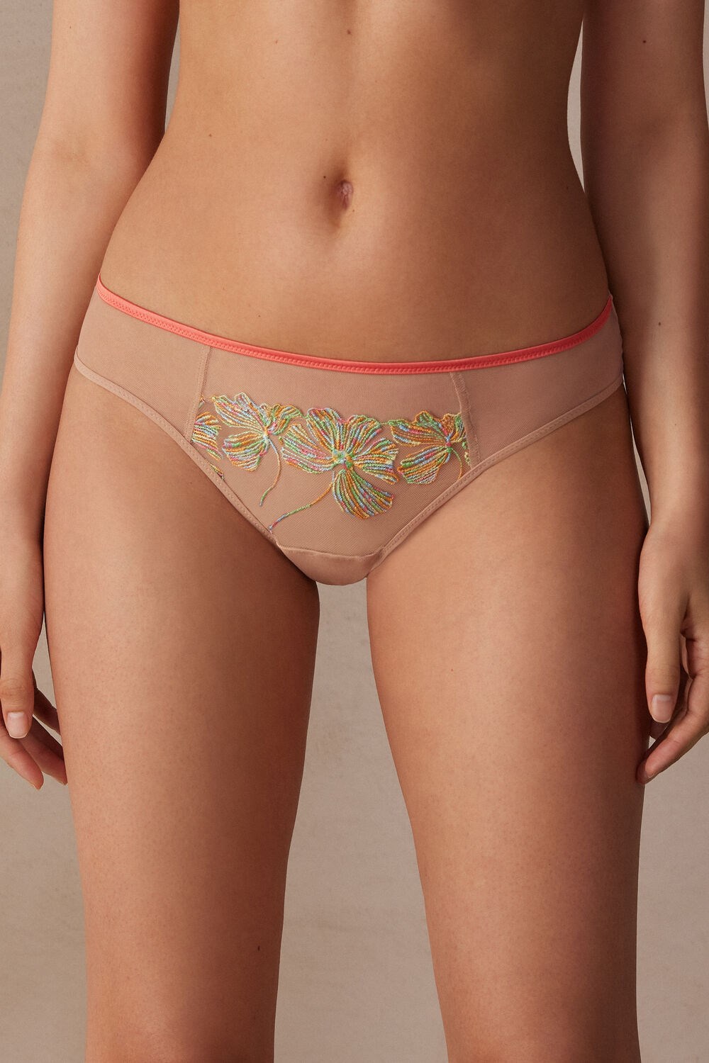 Multicolor - 235j - Soft Beige / Multicolor Intimissimi Candy Colors Panties | XLID-24086