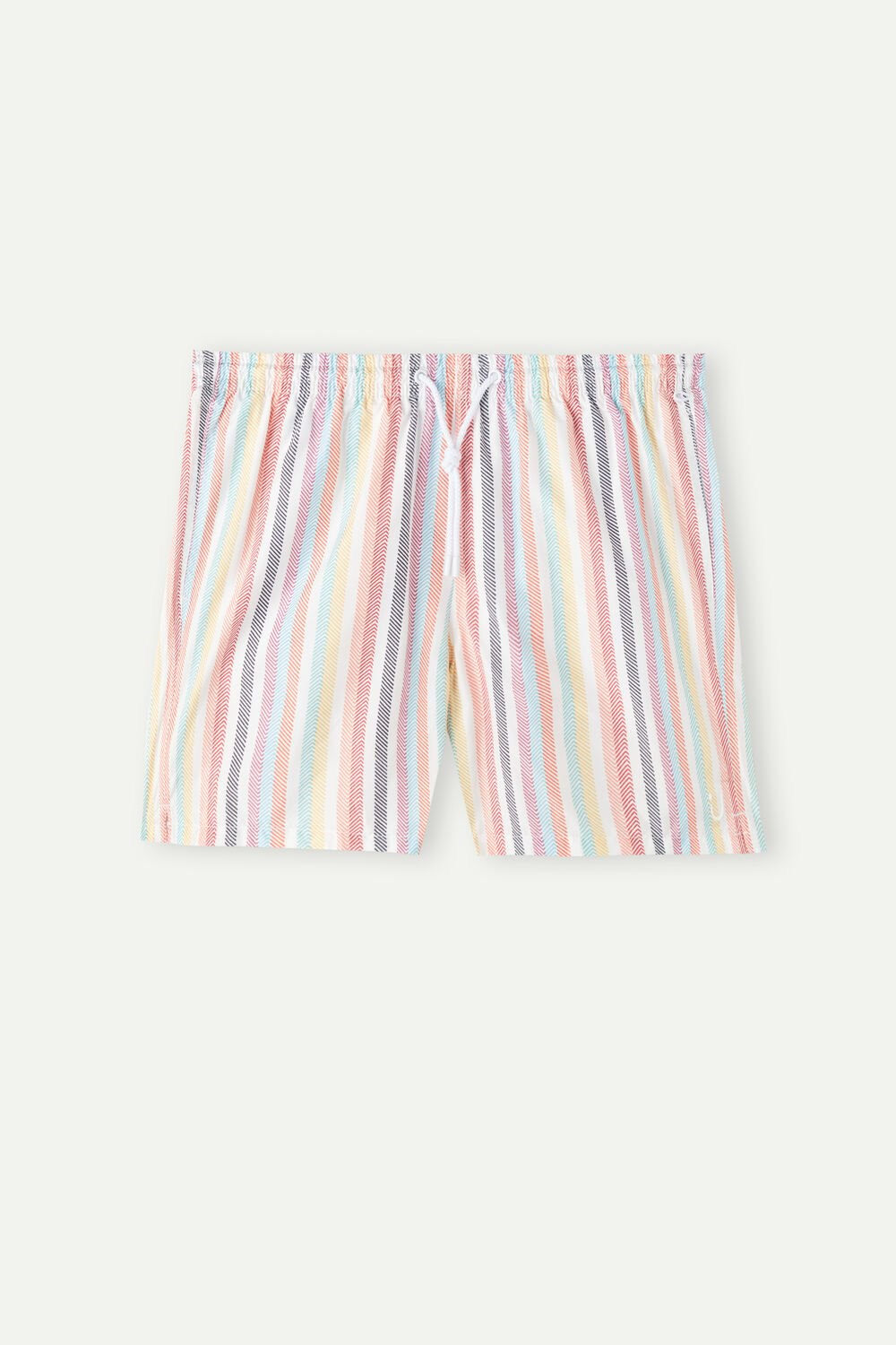 Multicolor - 276j - Multicolor Stripe Print Intimissimi Multicolor Stripe Print Swim Trunks | ILKC-75168