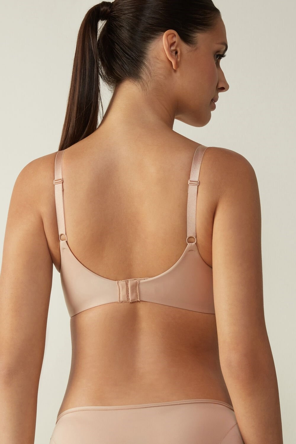 Natural - 044 - Soft Beige Intimissimi Adele Triangle Bra in Ultralight Microfiber | KALB-89613