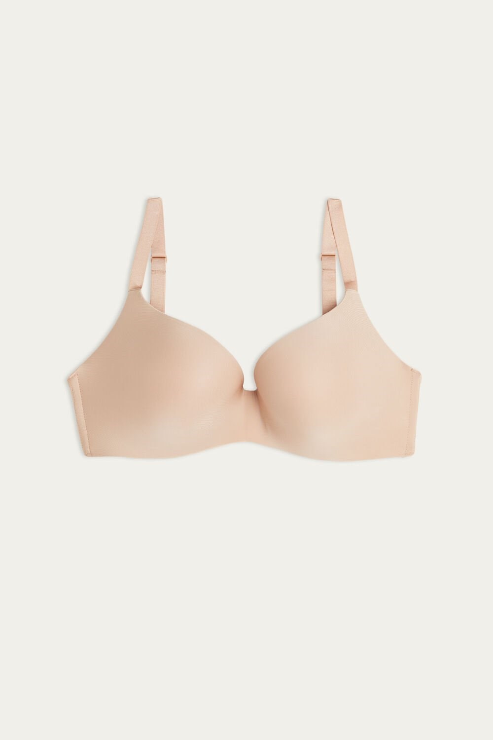 Natural - 044 - Soft Beige Intimissimi Adele Triangle Bra in Ultralight Microfiber | KALB-89613