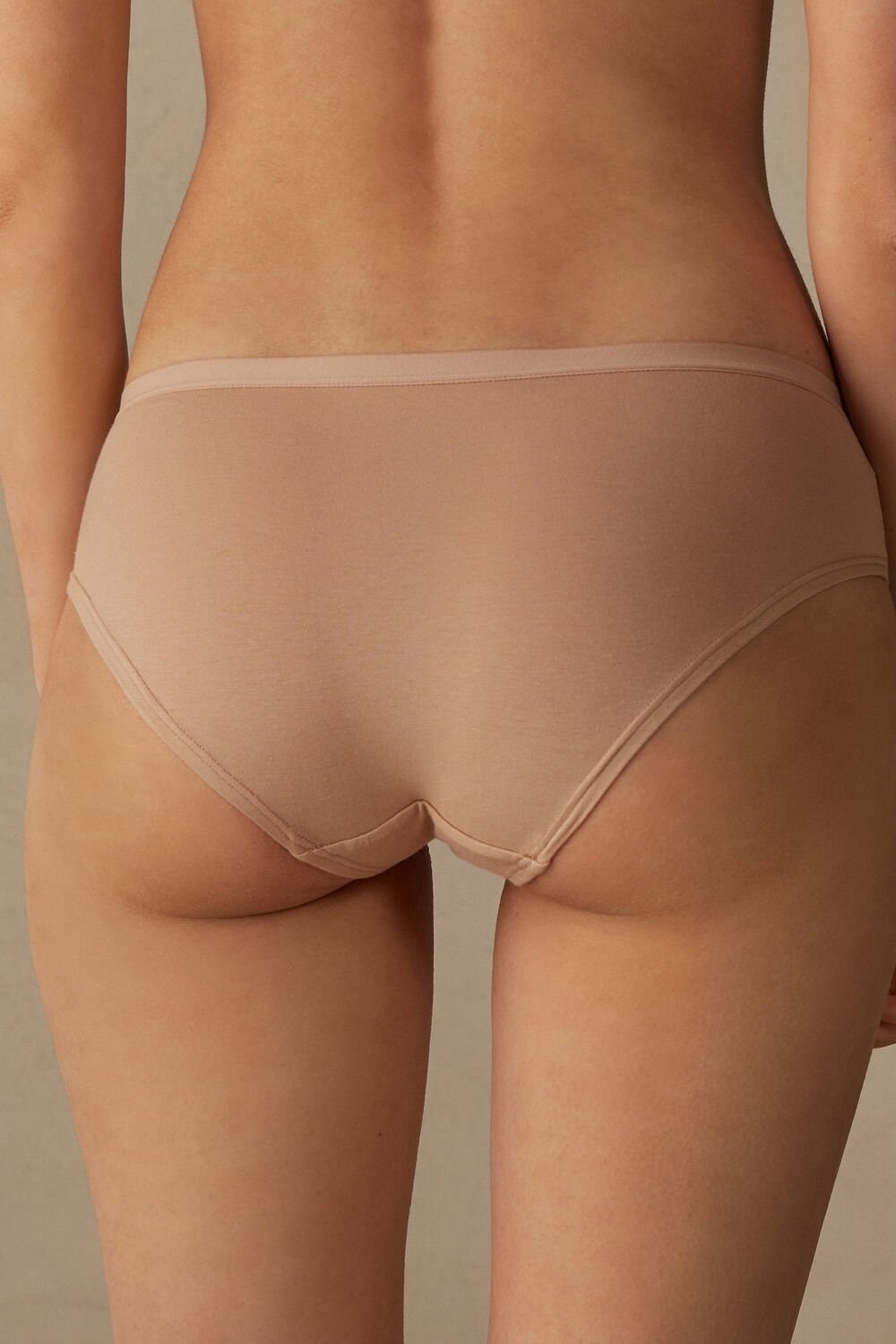 Natural - 044 - Soft Beige Intimissimi Cozy Panties in Cotton | TQYU-71692