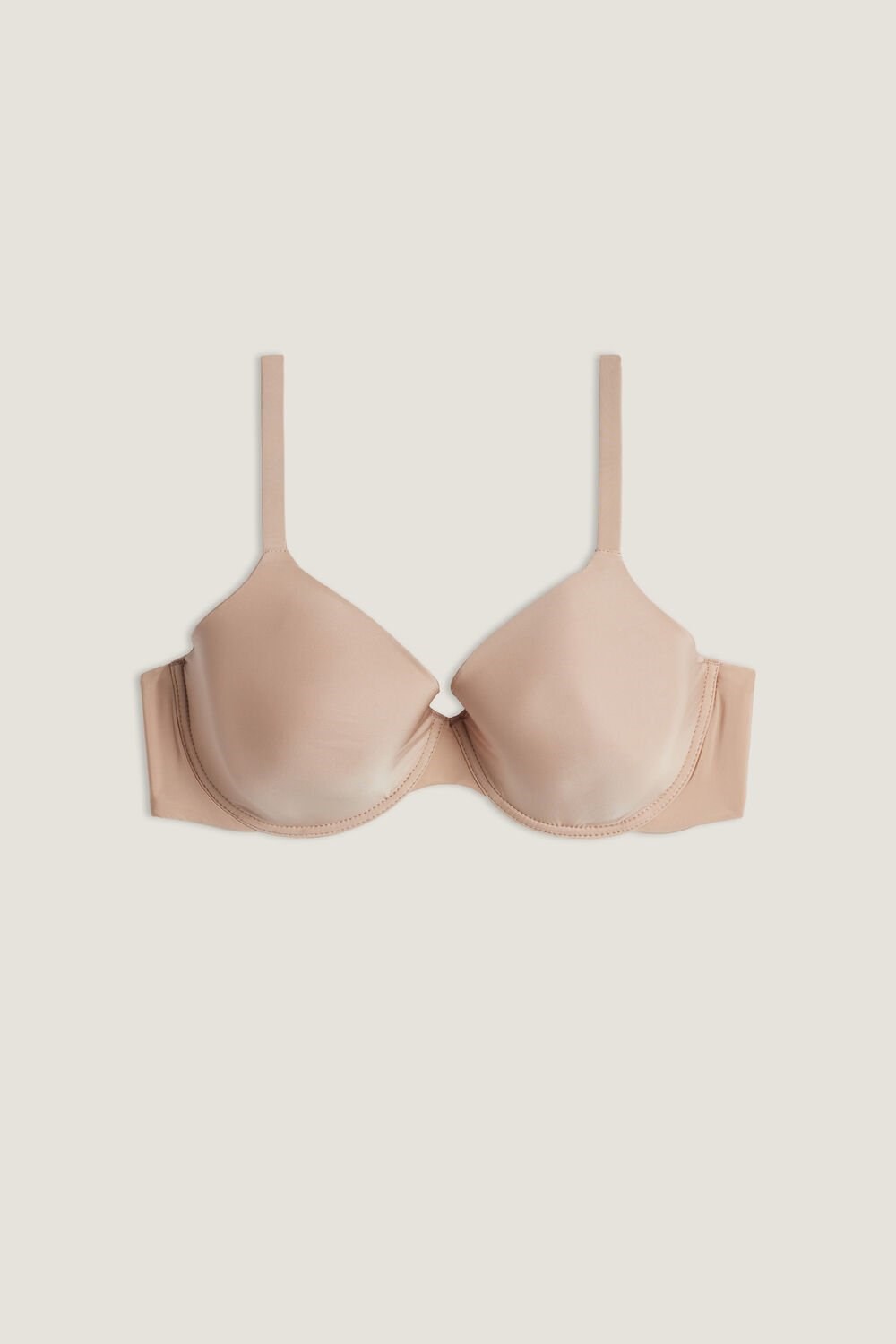 Natural - 044 - Soft Beige Intimissimi Francesca Ultralight Microfiber Balconette Bra | MQXK-50137