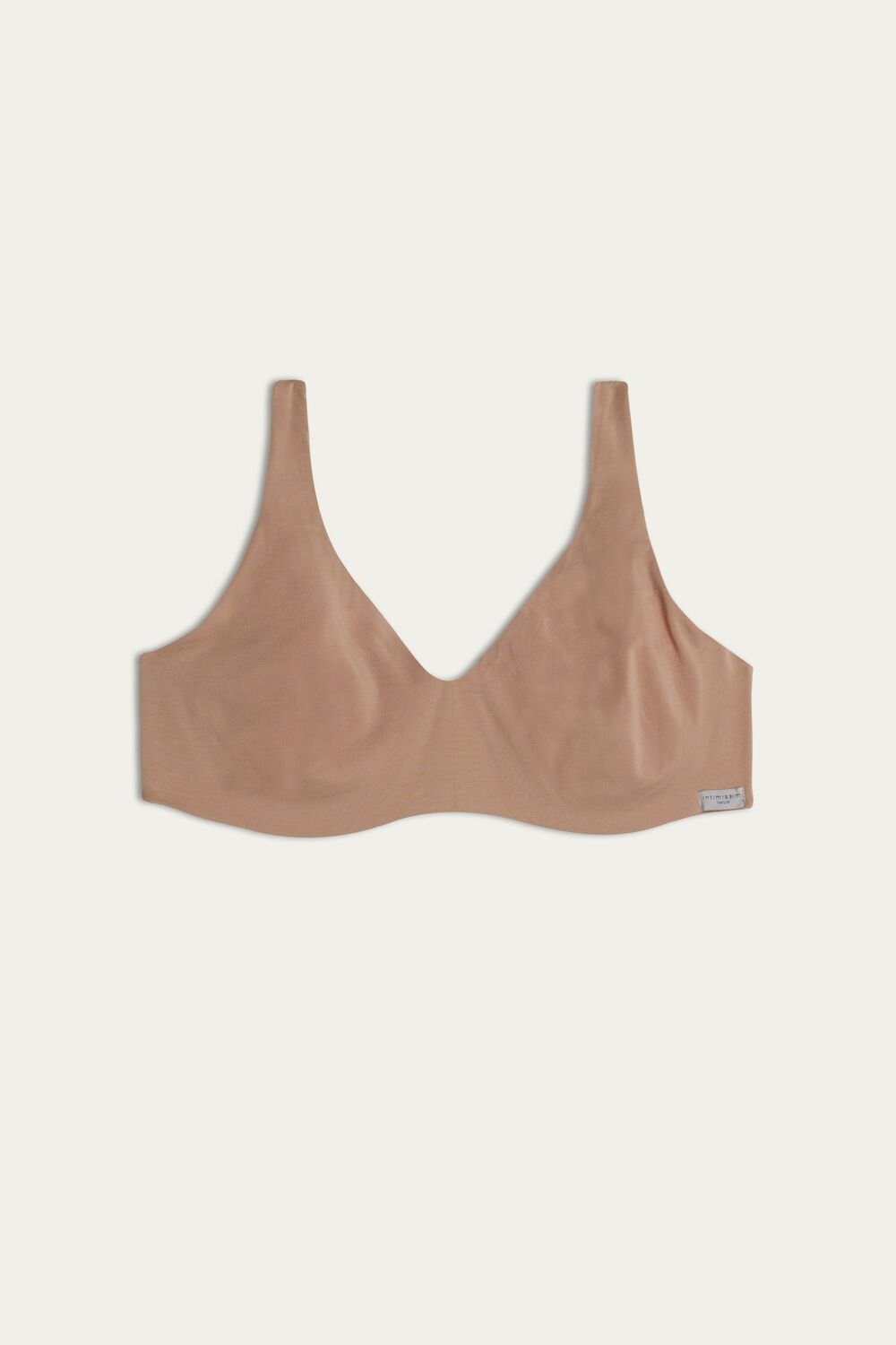 Natural - 044 - Soft Beige Intimissimi Greta Balconette Bra in Cotton | AXOT-90376