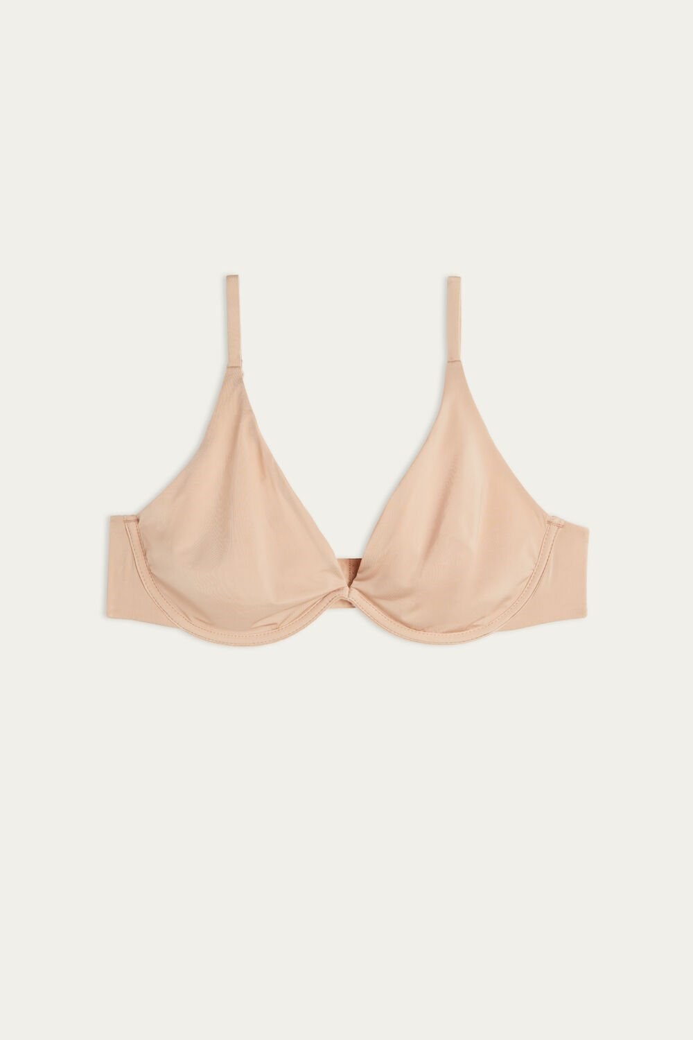 Natural - 044 - Soft Beige Intimissimi Giulia Balconette Bra in Ultralight Microfiber | IFMZ-51028