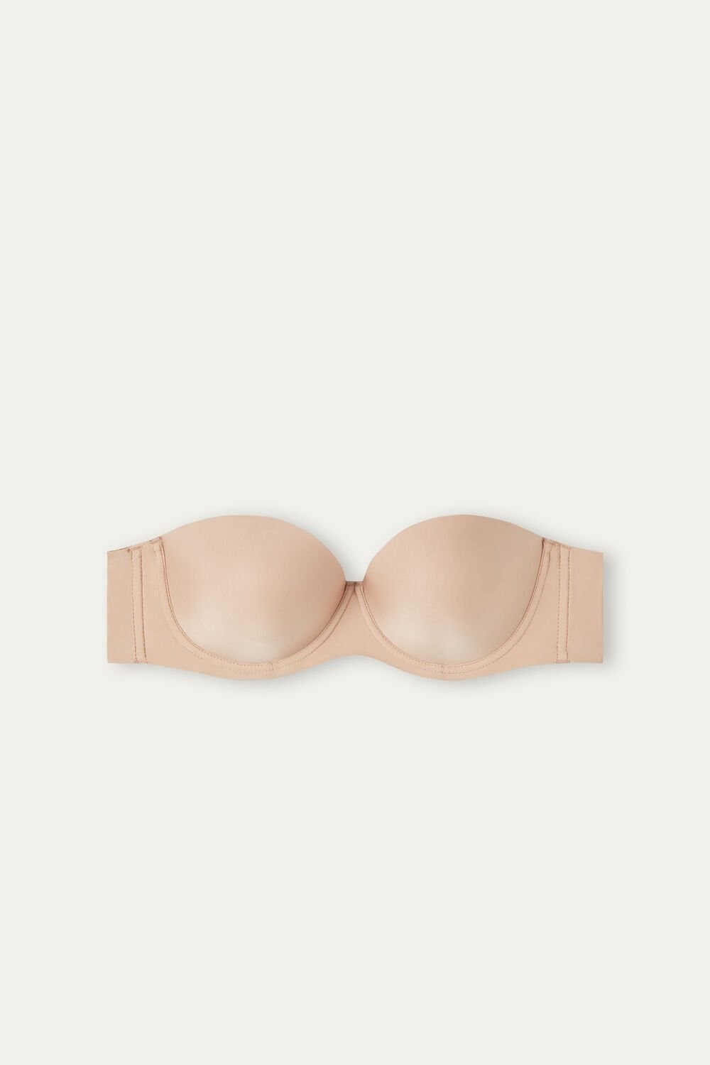 Natural - 044 - Soft Beige Intimissimi Giada Microfiber Bandeau Bra | NBRL-53718