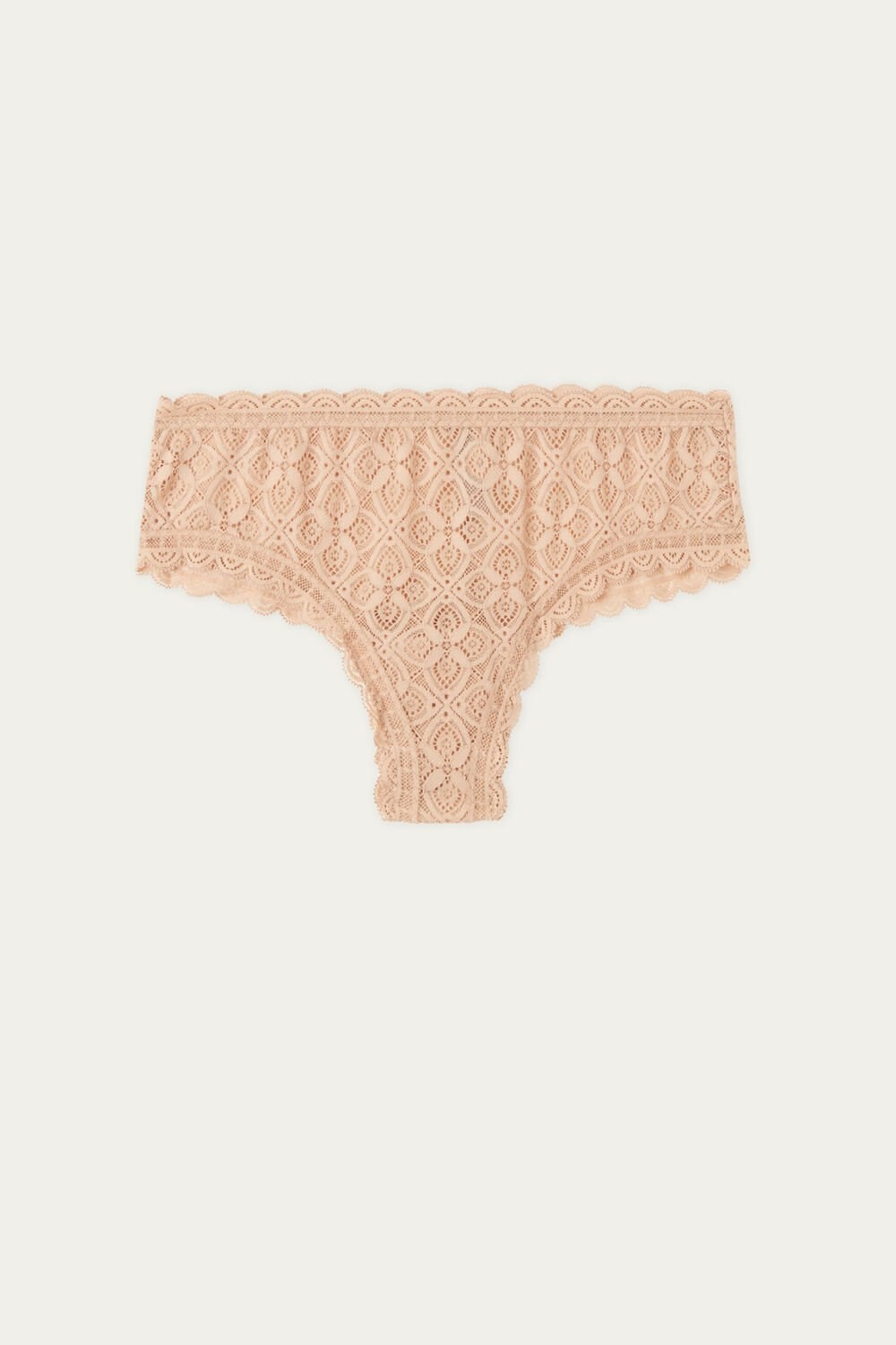 Natural - 044 - Soft Beige Intimissimi Lace Hipster Brazilian | IYEW-83096