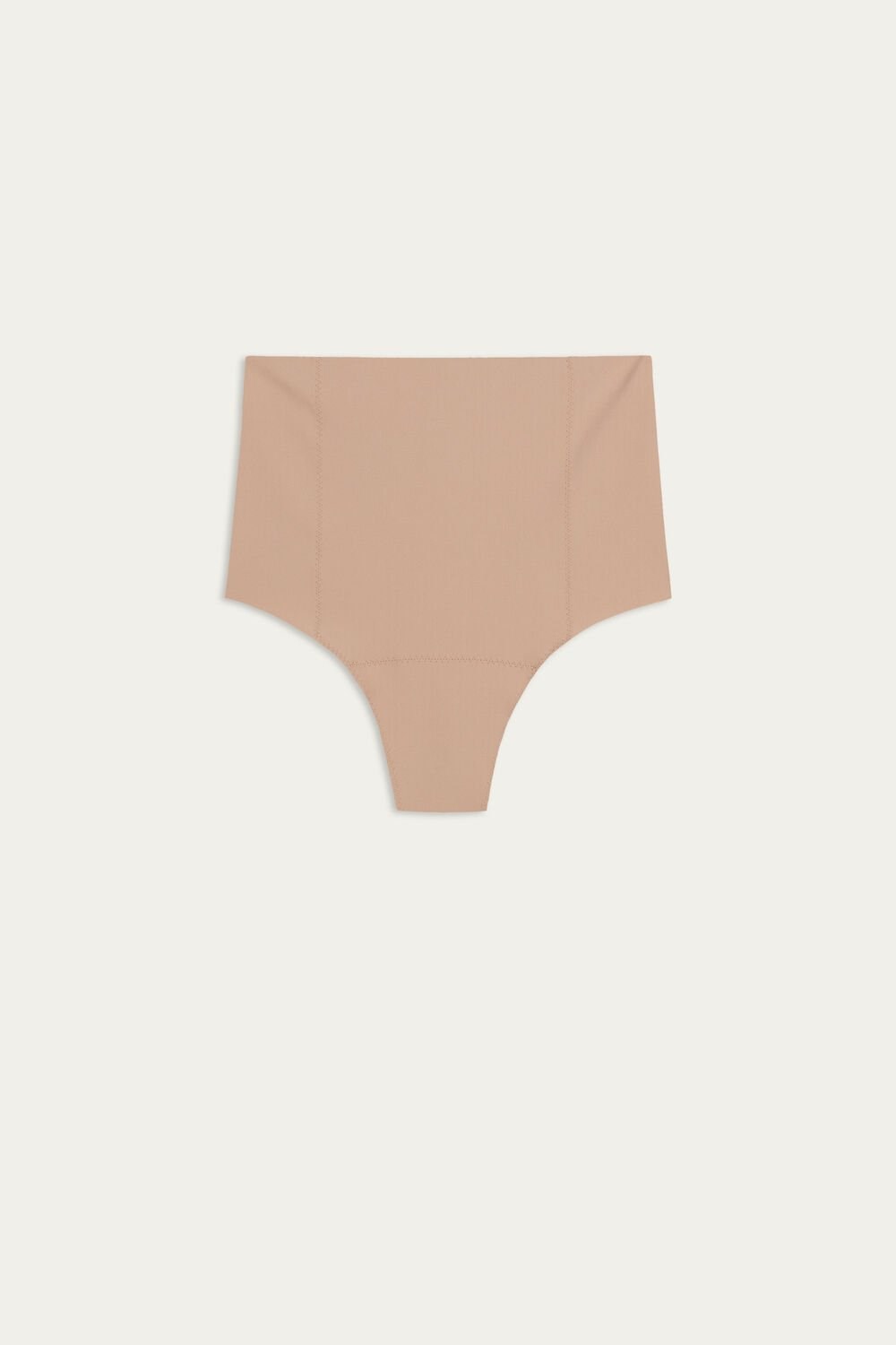 Natural - 044 - Soft Beige Intimissimi Raw-Cut Microfiber French Knickers | QOWT-28397