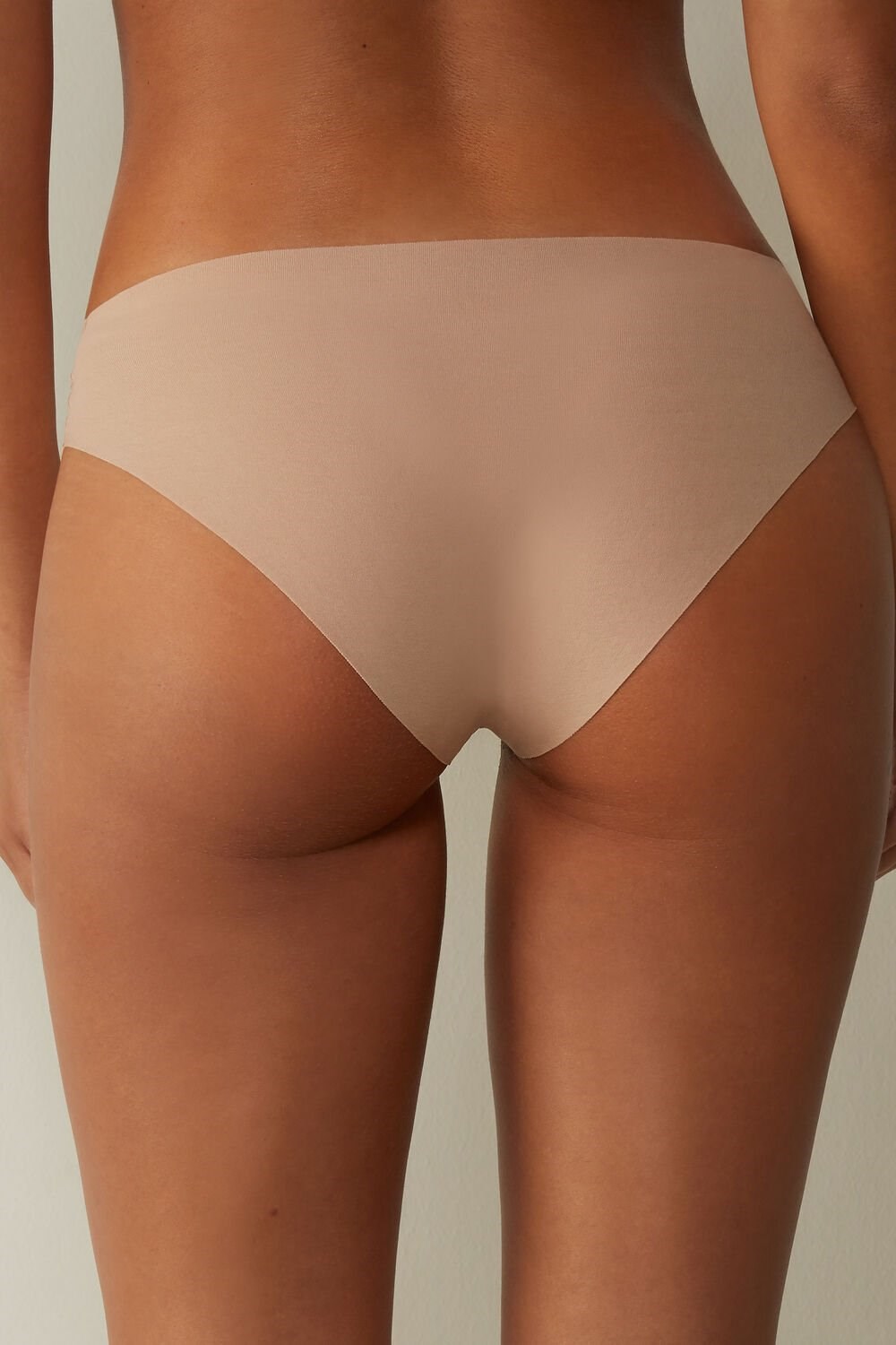 Natural - 044 - Soft Beige Intimissimi Seamless Supima® Cotton Panties | QLSW-16092