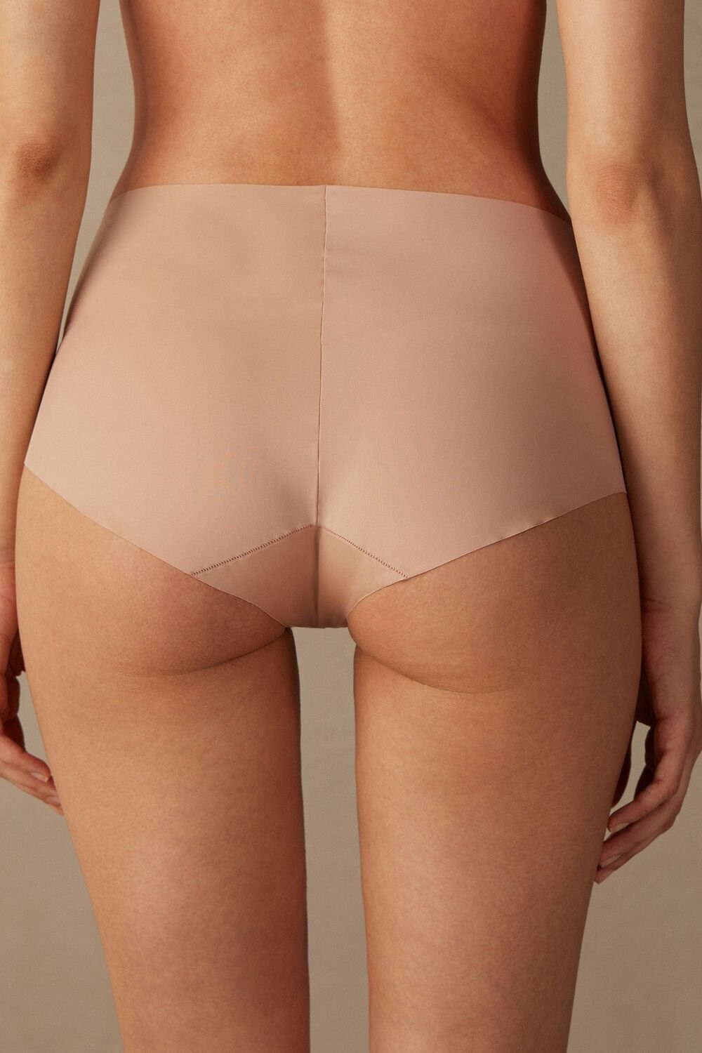 Natural - 044 - Soft Beige Intimissimi Seamless Microfiber Hipster | UXTJ-79806