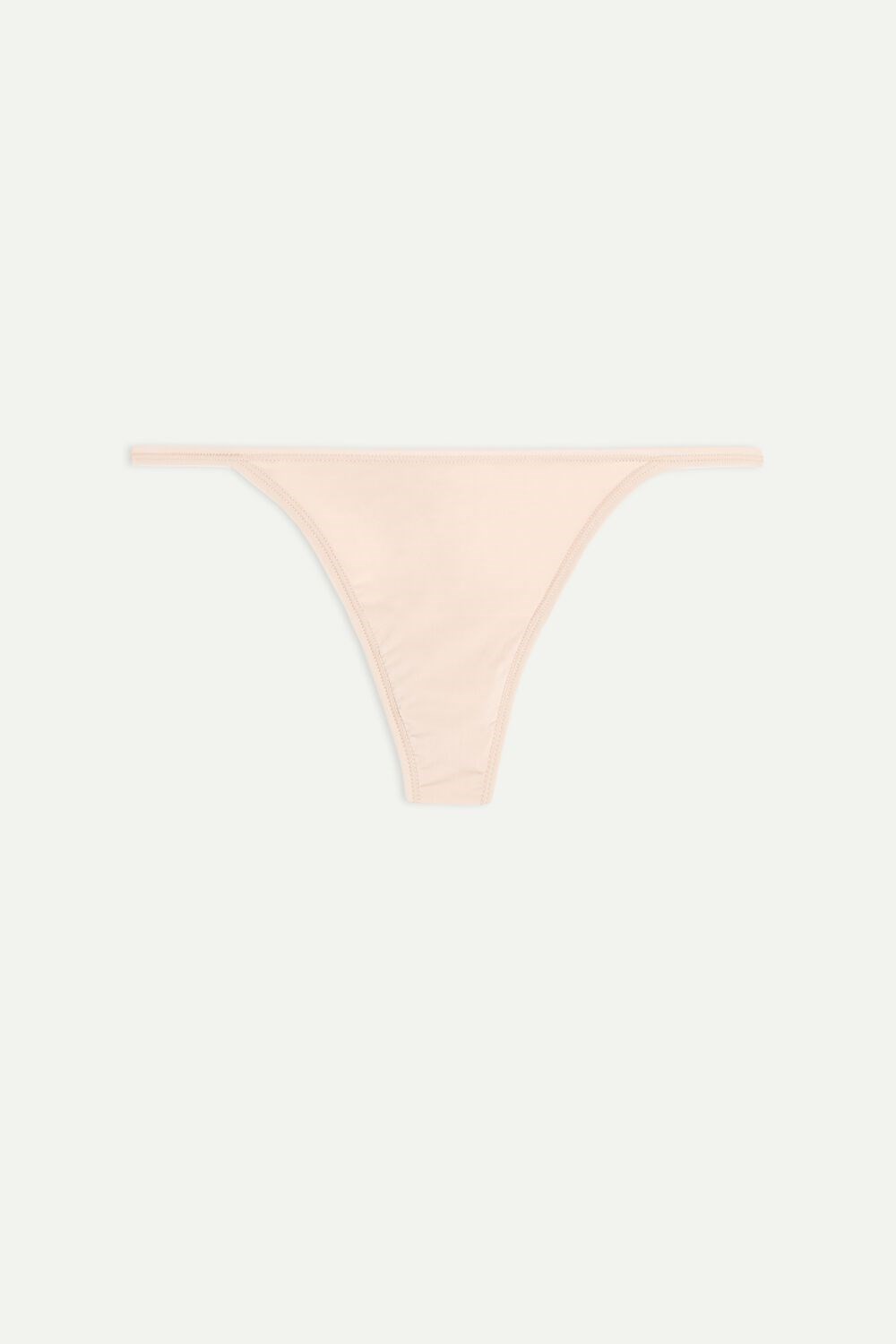 Natural - 044 - Soft Beige Intimissimi Thong with Ultralight Microfiber Straps | DCNE-16908