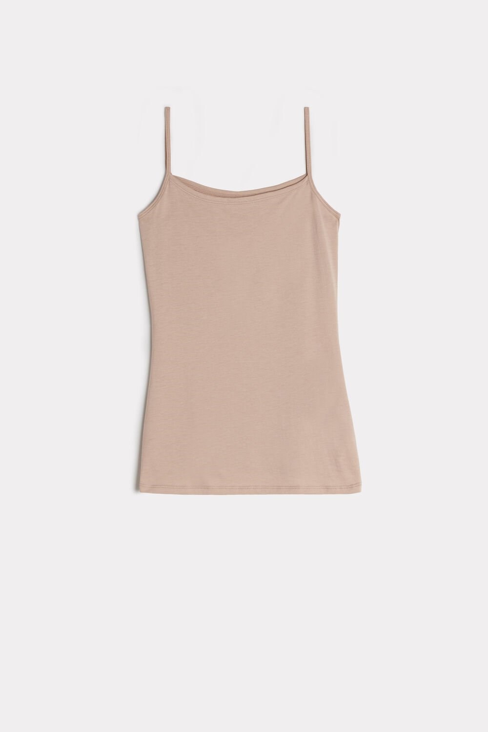 Natural - 044 - Soft Beige Intimissimi Ultrafresh Supima® Cotton Vest Top | WECU-01768