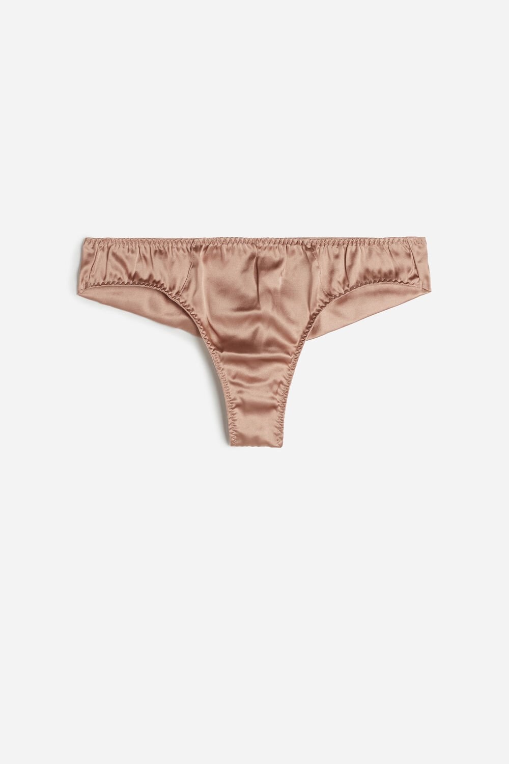 Natural - 163i - Satin Pink Intimissimi Silk Cheeky Briefs | DILS-30628