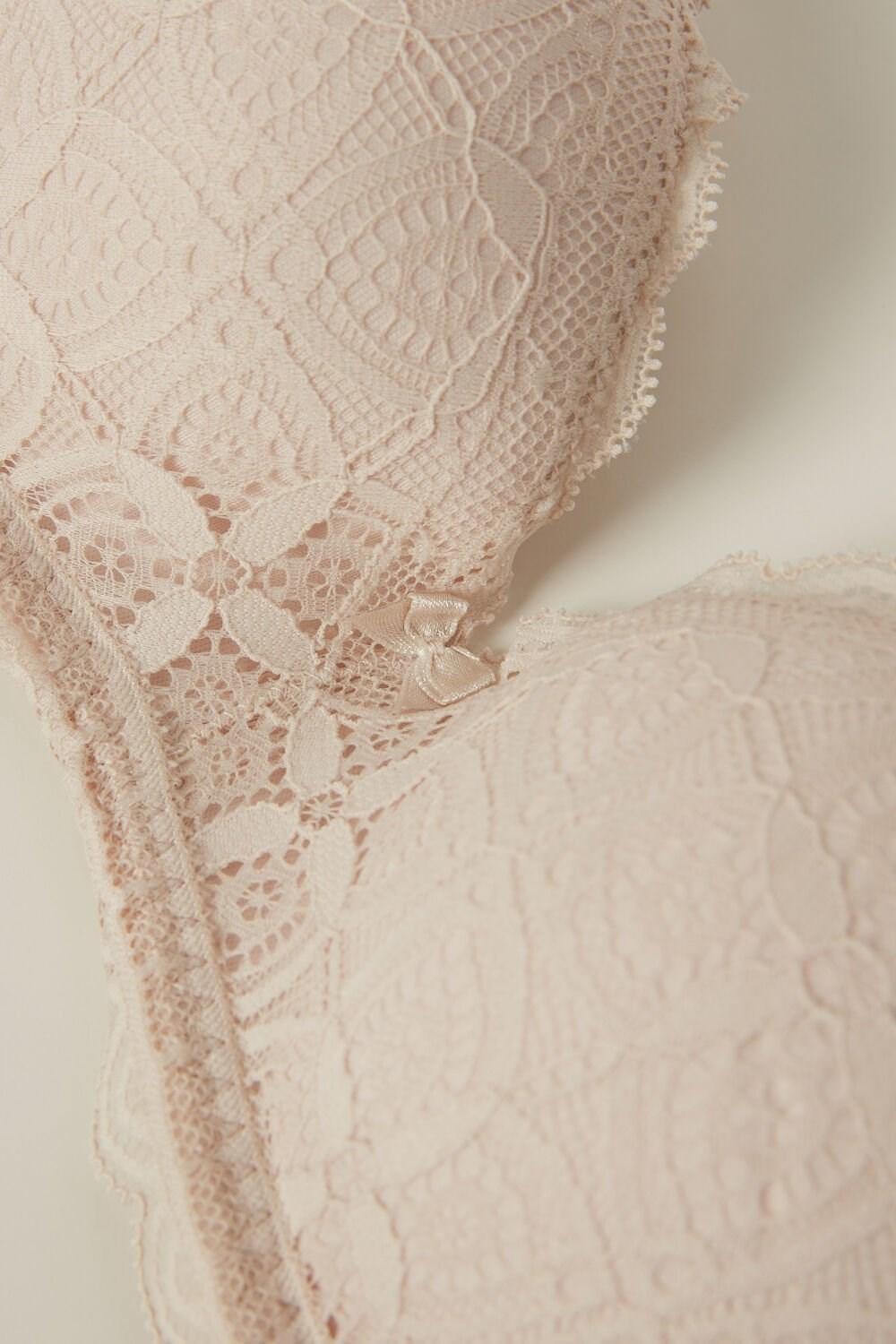 Natural - 2280 - Silk Pink Intimissimi Claudia Balconette Bra in Lace | DJWX-73164