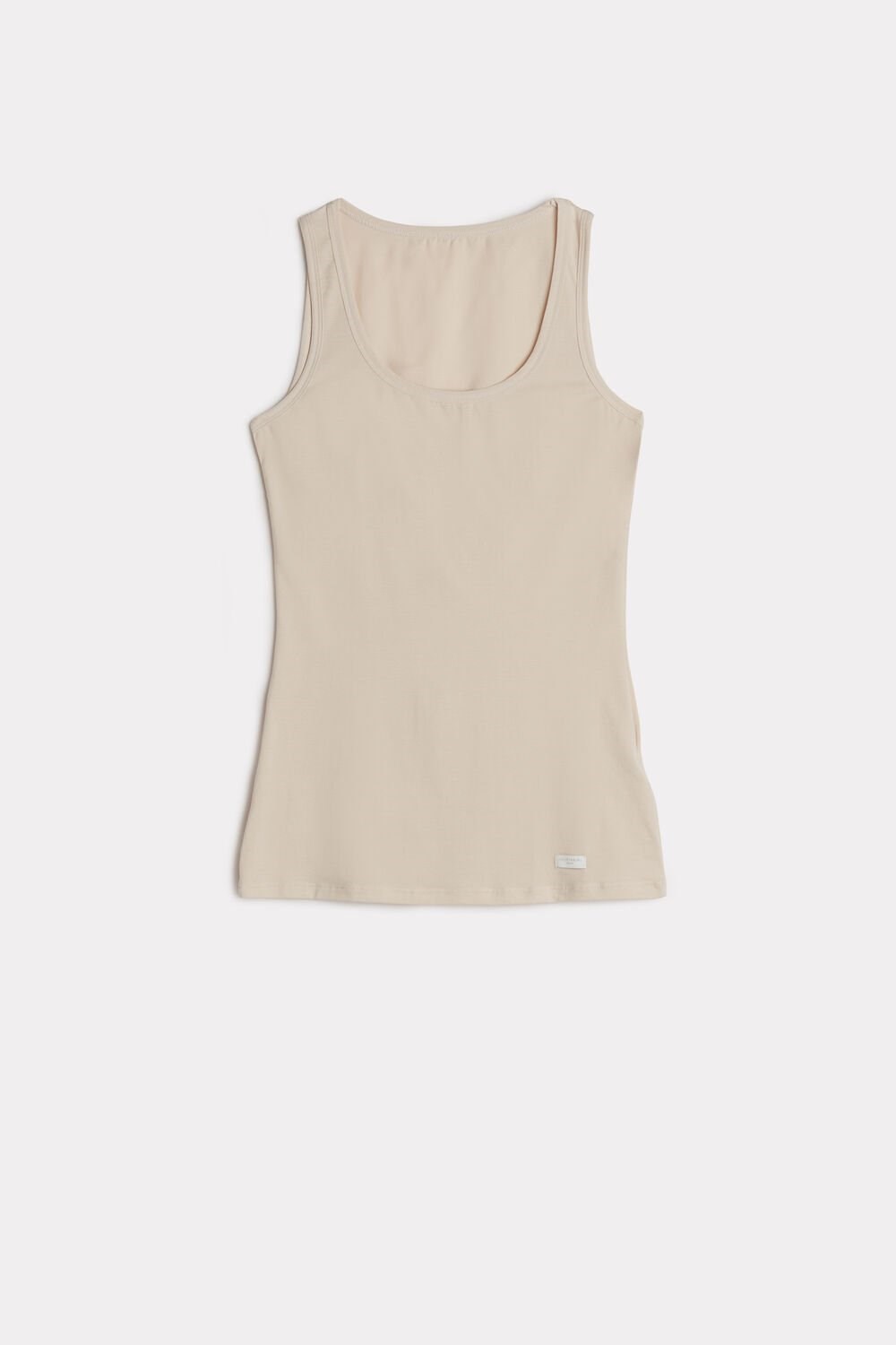 Natural - 2280 - Silk Pink Intimissimi Cotton Tank Top | GTOC-57162