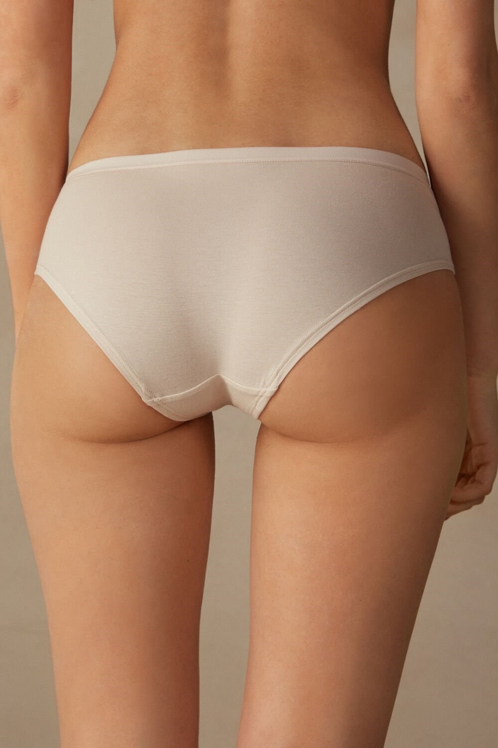 Natural - 2280 - Silk Pink Intimissimi Cozy Panties in Cotton | XRQY-23056