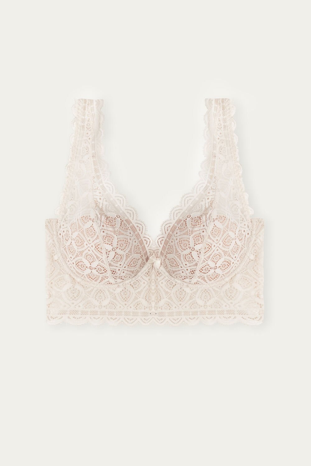 Natural - 2280 - Silk Pink Intimissimi Eleonora Balconette Bra in Lace | MHSR-02871