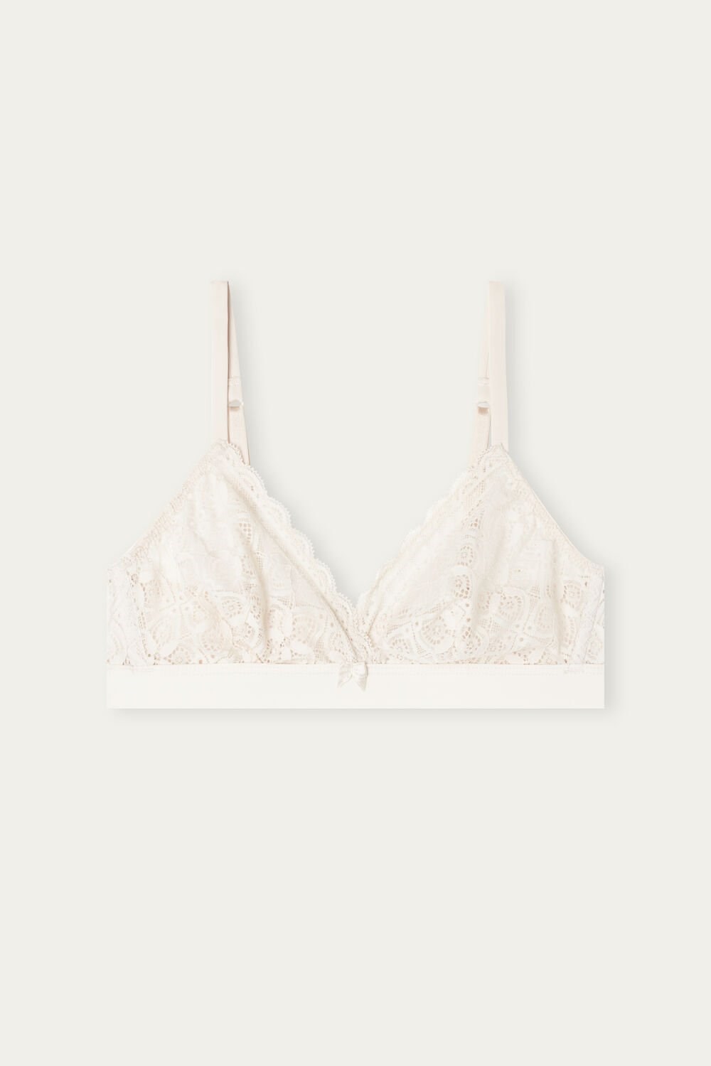 Natural - 2280 - Silk Pink Intimissimi Emma Triangle Bra in Lace | WQBJ-32561