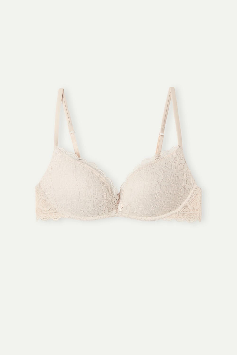 Natural - 2280 - Silk Pink Intimissimi Gioia Super Push-Up Bra in Lace | ECBT-98576