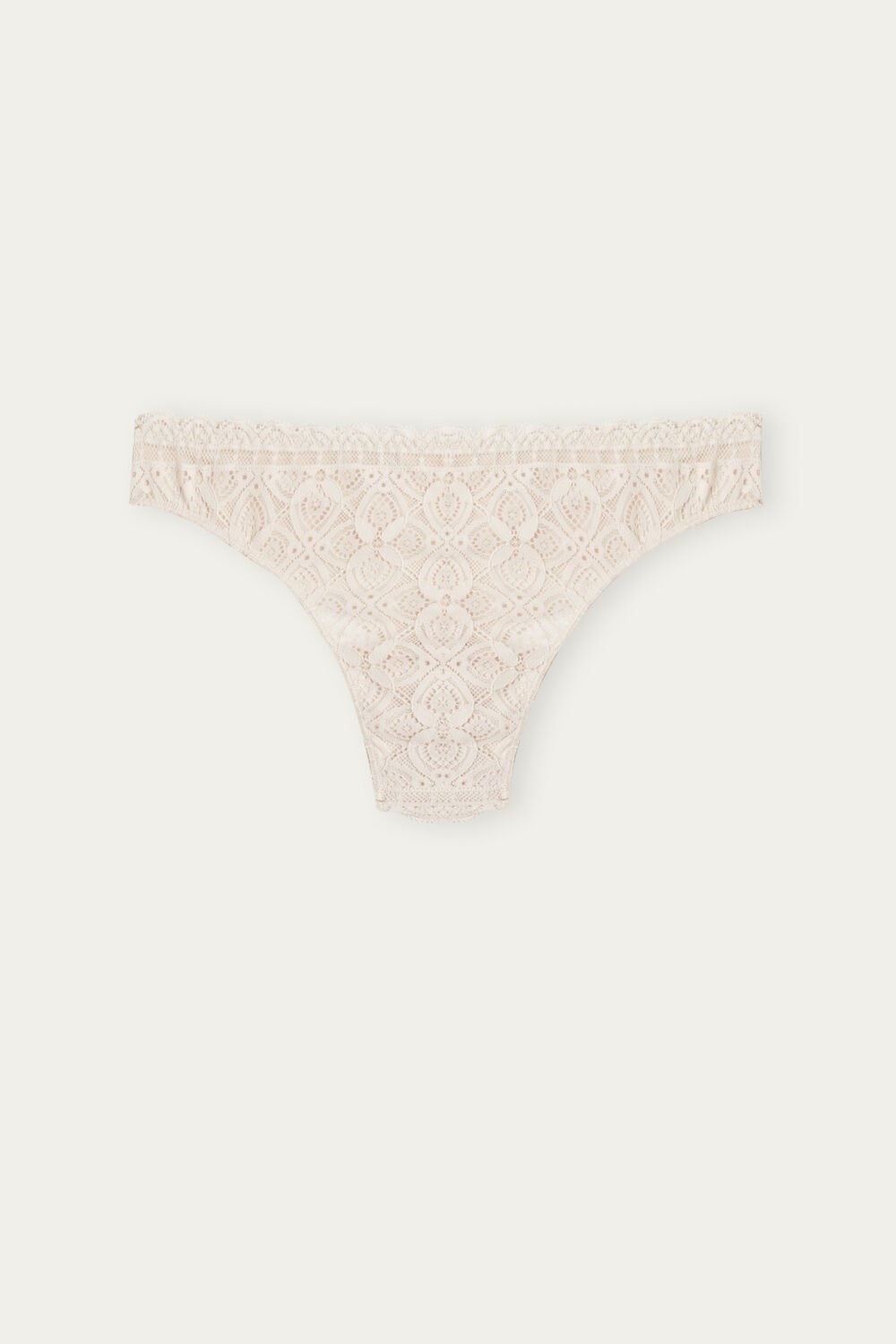 Natural - 2280 - Silk Pink Intimissimi Lace and Microfiber Brazilian | BZCF-65741