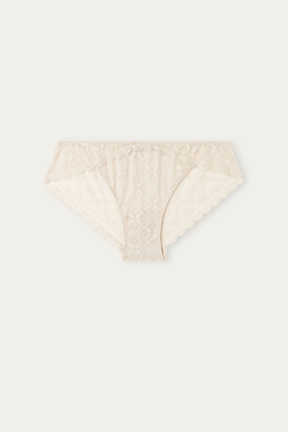 Natural - 2280 - Silk Pink Intimissimi Low Rise Lace Panties | CPLQ-47398