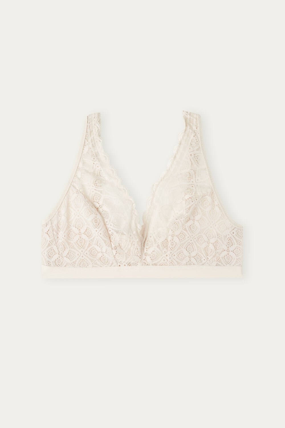 Natural - 2280 - Silk Pink Intimissimi Lara Triangle Bra in Lace | ELHK-86514