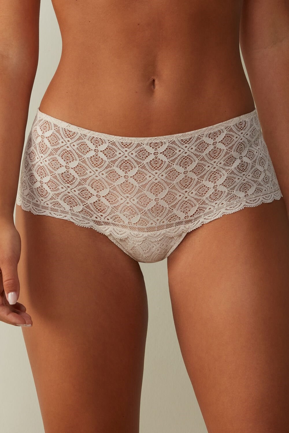 Natural - 2280 - Silk Pink Intimissimi Lace Hipster | SRYP-62950