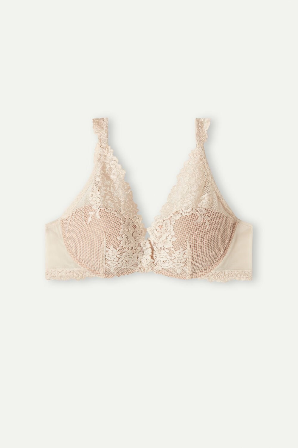 Natural - 2280 - Silk Pink Intimissimi Pretty Flowers Giorgia Balconette Bra | WSVL-57628