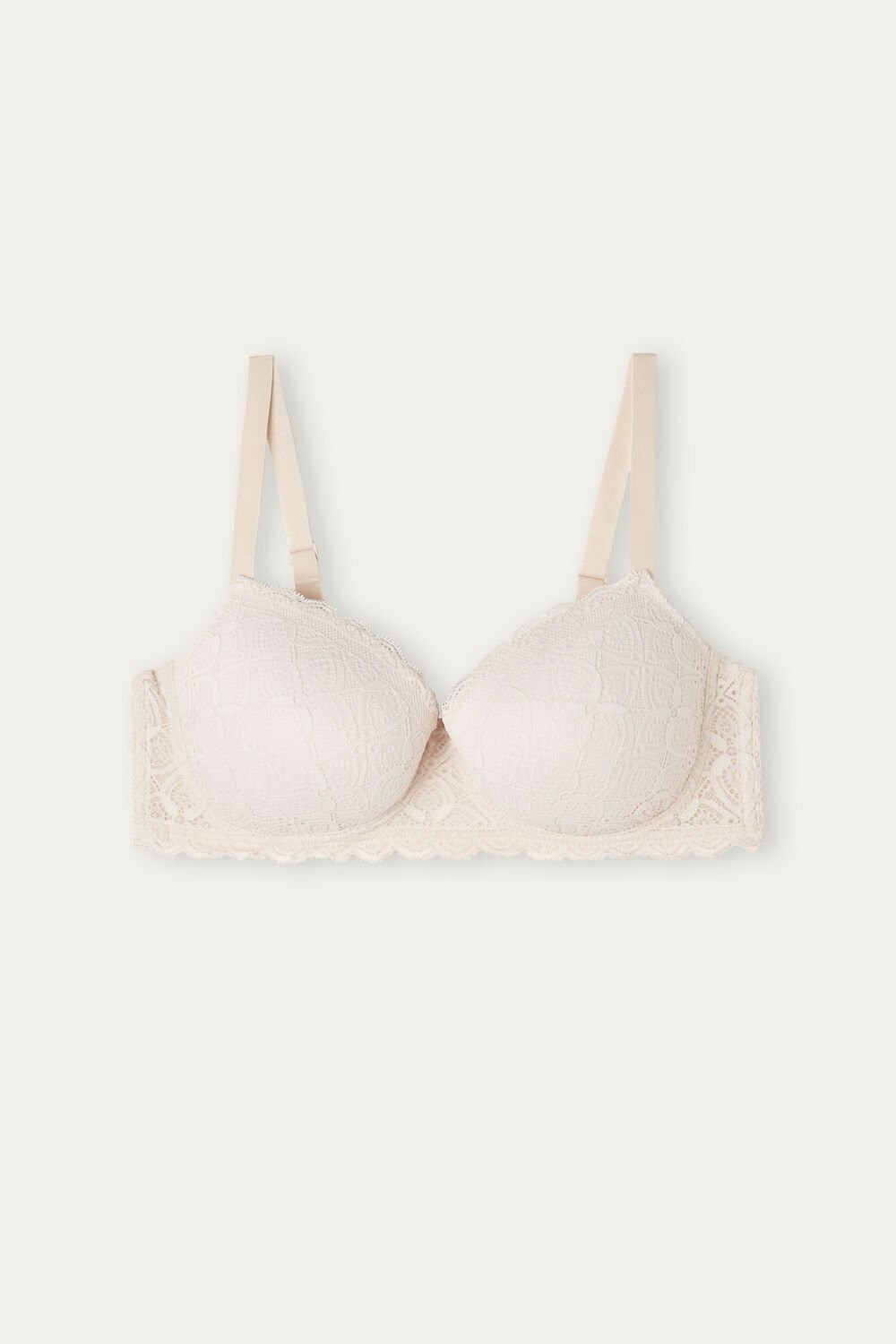 Natural - 2280 - Silk Pink Intimissimi Sofia Balconette Bra in Lace | CHXG-90824