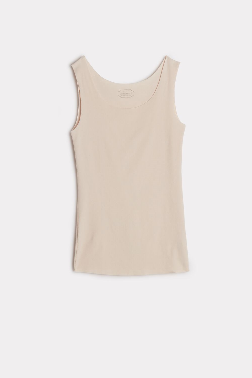 Natural - 2280 - Silk Pink Intimissimi Seamless Supima® Cotton Tank Top | UMEJ-78520