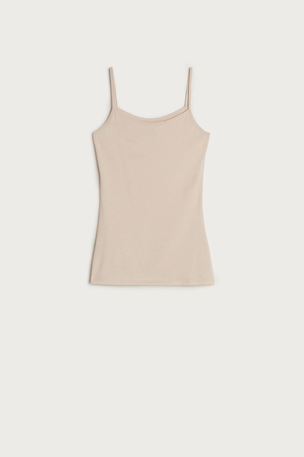 Natural - 2280 - Silk Pink Intimissimi Ultrafresh Supima® Cotton Vest Top | WNMD-64072