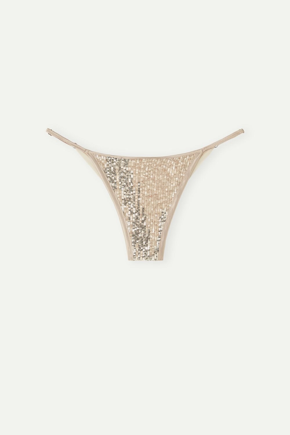 Natural - 237j - Natural / Silver Intimissimi Glistening Charme String Brazilian | DHQS-47306