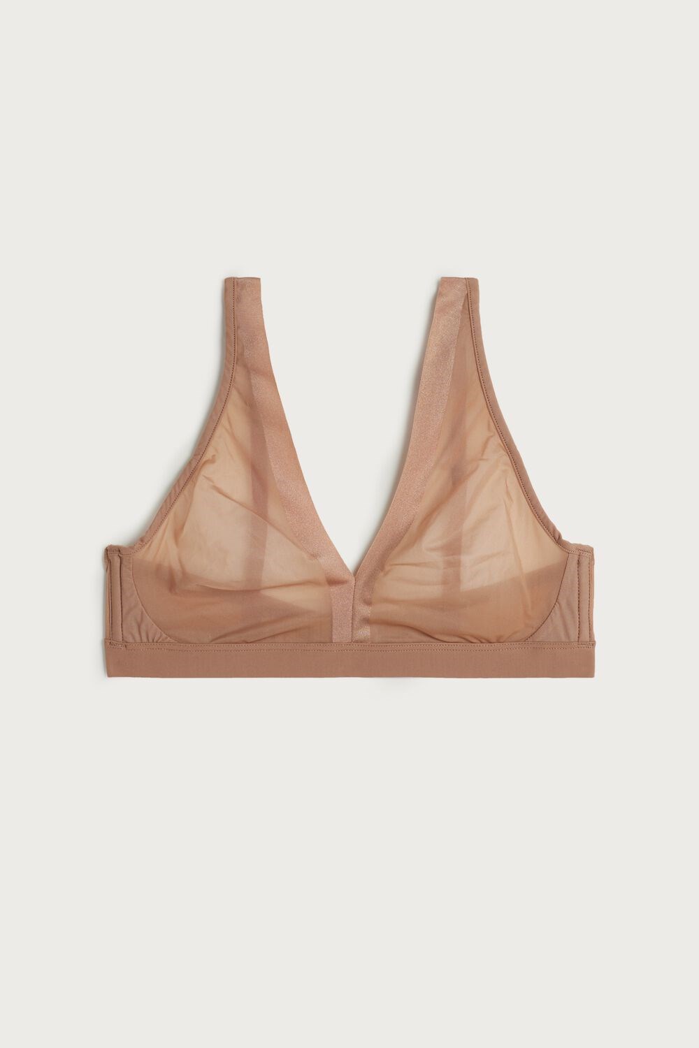 Natural - 417i - Medium Beige Intimissimi Lara Invisible Touch Triangle Bra | CIRK-09375