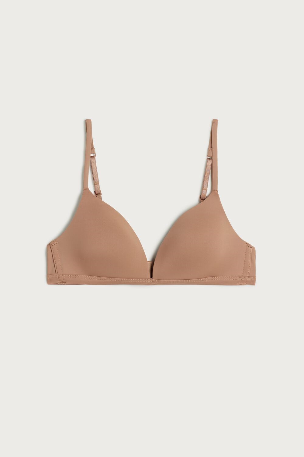 Natural - 417i - Medium Beige Intimissimi Tiziana Microfiber Triangle Bra | LRSB-71352