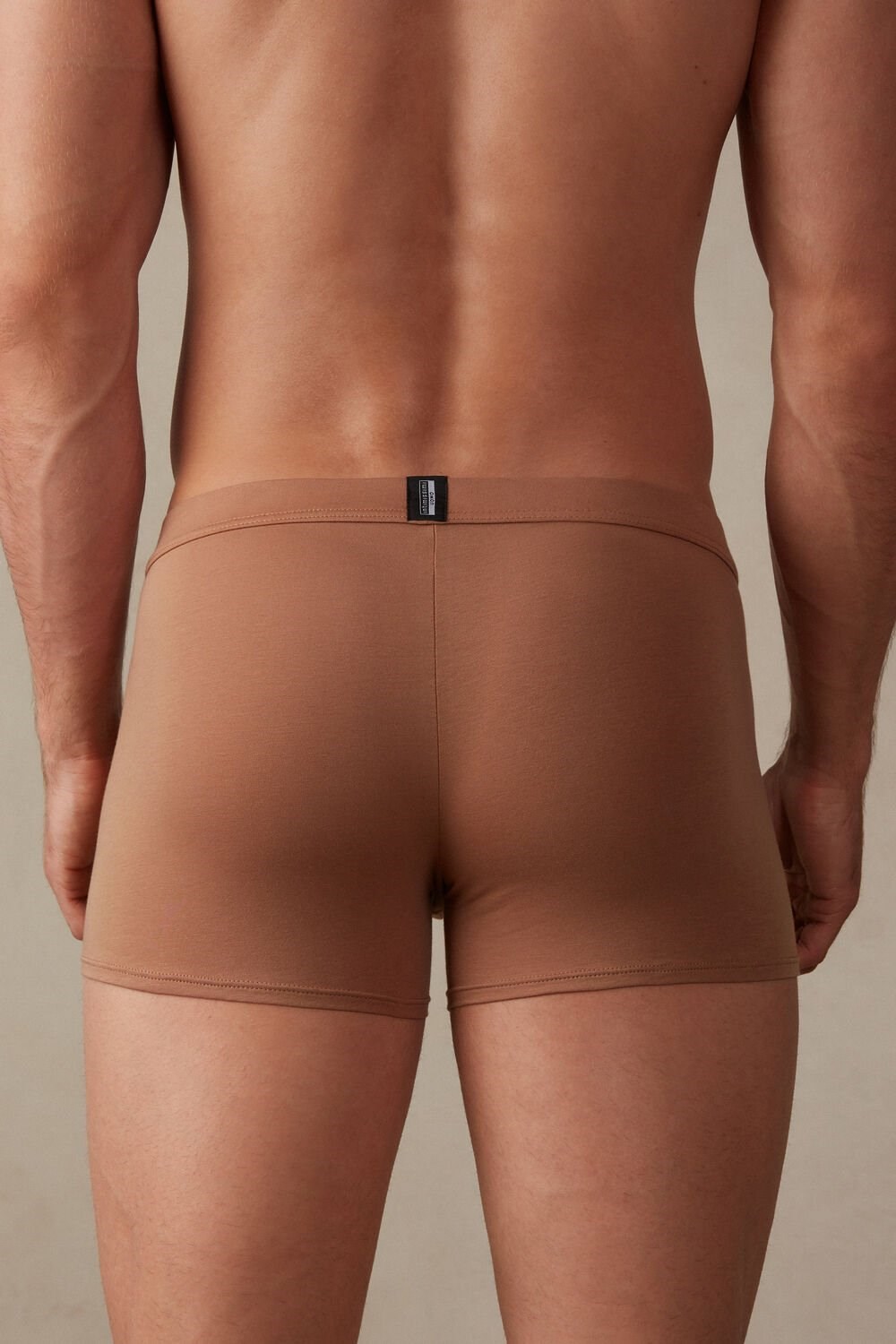 Natural - 417i - Medium Beige Intimissimi Natural Fresh Supima® Cotton Boxers | NWBX-43891